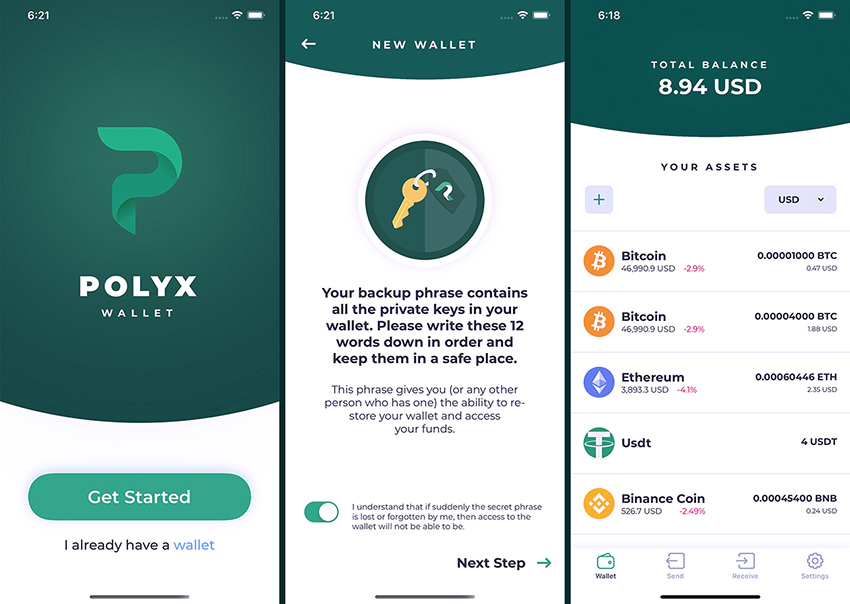 Polyx Crypto Wallet