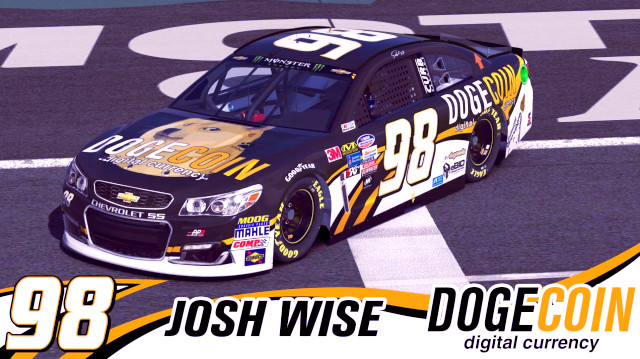 Dogecoin спонсировал гонщика NASCAR